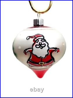 Christopher Radko Shiny Brite Jolly Santa Assortment Shapes #4015630