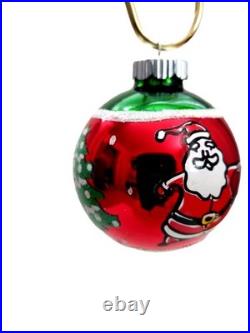 Christopher Radko Shiny Brite Jolly Santa Assortment Shapes #4015630