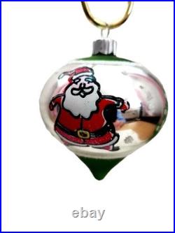 Christopher Radko Shiny Brite Jolly Santa Assortment Shapes #4015630