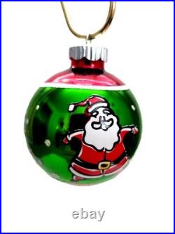 Christopher Radko Shiny Brite Jolly Santa Assortment Shapes #4015630