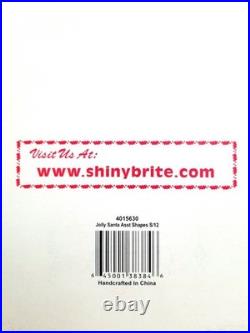 Christopher Radko Shiny Brite Jolly Santa Assortment Shapes #4015630