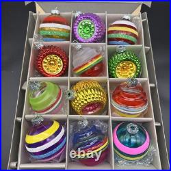 Christopher Radko Shiny Brite Petite Ripples And Forms Ornaments 40-0098-0 2.5