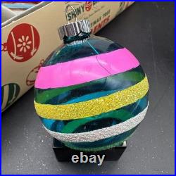 Christopher Radko Shiny Brite Petite Ripples And Forms Ornaments 40-0098-0 2.5