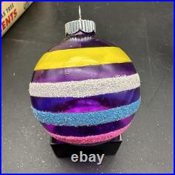 Christopher Radko Shiny Brite Petite Ripples And Forms Ornaments 40-0098-0 2.5