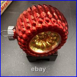 Christopher Radko Shiny Brite Petite Ripples And Forms Ornaments 40-0098-0 2.5