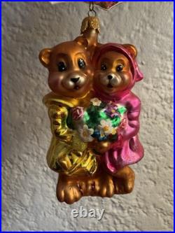 Christopher Radko Shower Me With Love 2002 Teddy Bears Umbrella Ornament Box