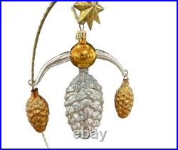 Christopher Radko Sign Of The Pines Lyres Drop Ornament RARE 01-0945-0