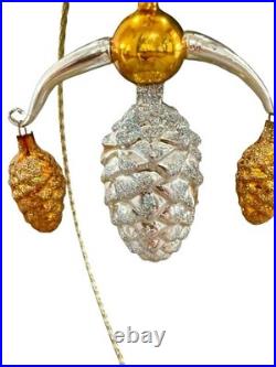 Christopher Radko Sign Of The Pines Lyres Drop Ornament RARE 01-0945-0