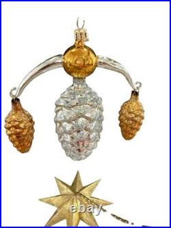 Christopher Radko Sign Of The Pines Lyres Drop Ornament RARE 01-0945-0
