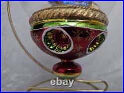 Christopher Radko Sleighride Supreme 7.5 Ornament Santa Snowglobe 2004 Christopher Radko Sleighride Supreme 7.5 Ornament Santa Snowglobe 2004