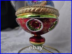 Christopher Radko Sleighride Supreme 7.5 Ornament Santa Snowglobe 2004