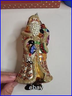 Christopher Radko Snow Beard Sparkle Lepoard Rare