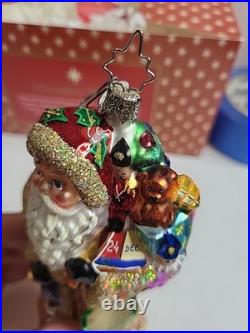 Christopher Radko Snow Beard Sparkle Lepoard Rare