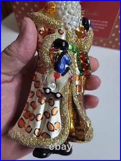 Christopher Radko Snow Beard Sparkle Lepoard Rare