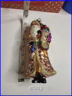 Christopher Radko Snow Beard Sparkle Lepoard Rare