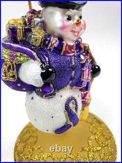 Christopher Radko Snow Swept Memories Alzheimer's Ornament Artist Signed MINT