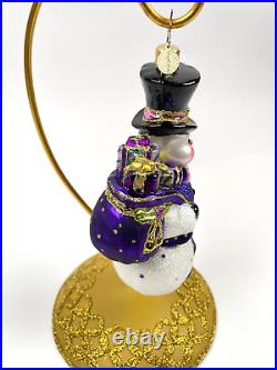 Christopher Radko Snow Swept Memories Alzheimer's Ornament Artist Signed MINT