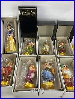 Christopher Radko Snow White and The Seven Dwarfs Ornament Set Of 8 Pieces