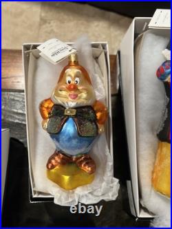 Christopher Radko Snow White and The Seven Dwarfs Ornament Set Of 8 Pieces