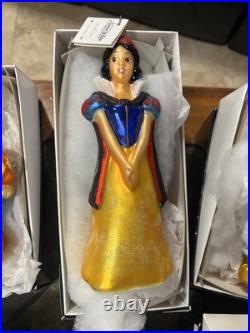 Christopher Radko Snow White and The Seven Dwarfs Ornament Set Of 8 Pieces
