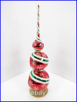Christopher Radko Snowflake Finial 18.5 Boxed