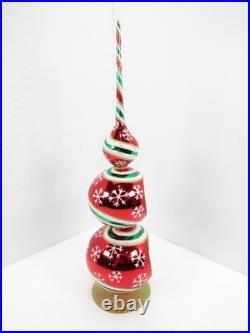Christopher Radko Snowflake Finial 18.5 Boxed