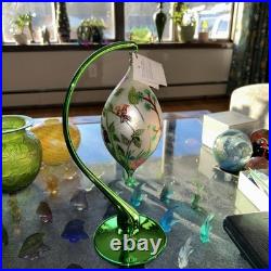 Christopher Radko Spring Fever 7 Ornament With 12 Green Glass Radko Stand