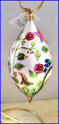 Christopher Radko Spring Fever Bird Flower RARE