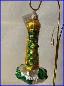 Christopher Radko St. Partick's Day Ornament Lucky Golden Shamrock Harp Mint