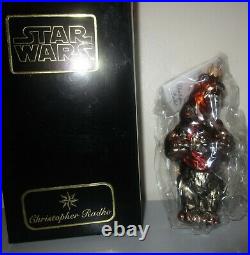 Christopher Radko Star Wars EWOKS Christmas Ornament BRAND NEW SEALED +Box