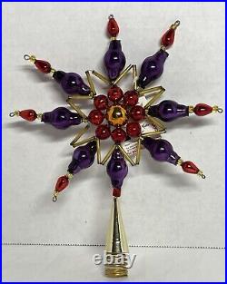 Christopher Radko Starburst Tree Topper 92-211-0 Czech