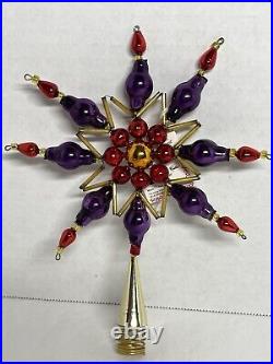 Christopher Radko Starburst Tree Topper 92-211-0 Czech