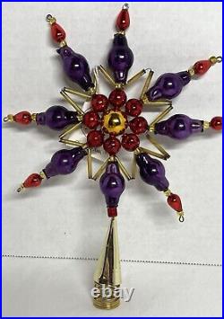 Christopher Radko Starburst Tree Topper 92-211-0 Czech