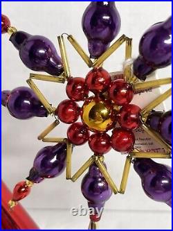 Christopher Radko Starburst Tree Topper 92-211-0 Czech