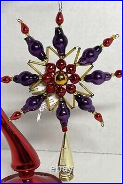 Christopher Radko Starburst Tree Topper 92-211-0 Czech