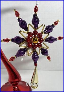 Christopher Radko Starburst Tree Topper 92-211-0 Czech