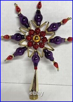 Christopher Radko Starburst Tree Topper 92-211-0 Czech