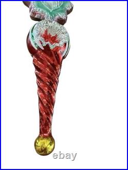 Christopher Radko Starring Santa Drop Reflector Twist Ornament 1013455 RARE HTF