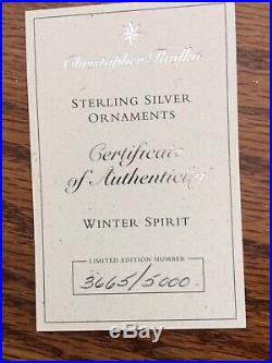 Christopher Radko Sterling Silver Winter Spirit