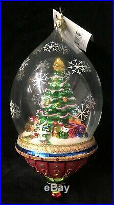 Christopher Radko Stunning Globe Ornament Splendid Spruce 1010509 2003 New