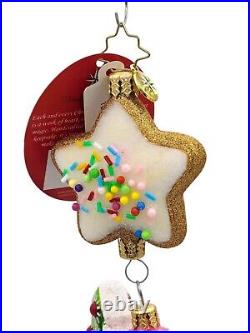 Christopher Radko Sugar High in the Sky Santa Claus Christmas Ornament 1020680