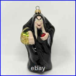 Christopher Radko THE HAG Evil Queen Snow White Seven Dwarfs 1998 Glass Ornament