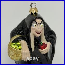 Christopher Radko THE HAG Evil Queen Snow White Seven Dwarfs 1998 Glass Ornament