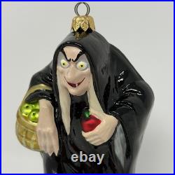 Christopher Radko THE HAG Evil Queen Snow White Seven Dwarfs 1998 Glass Ornament
