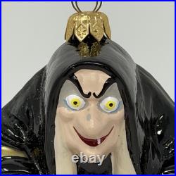 Christopher Radko THE HAG Evil Queen Snow White Seven Dwarfs 1998 Glass Ornament