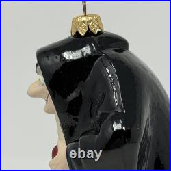 Christopher Radko THE HAG Evil Queen Snow White Seven Dwarfs 1998 Glass Ornament