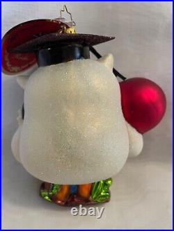 Christopher Radko THE WORLD MAY NEVER KNOW Tootsie Roll Owl Ornament Graduation