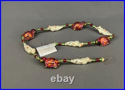 Christopher Radko TORTOISE AND THE HARE 99-025-0 Blown Glass 36 Garland withBox