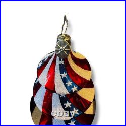 Christopher Radko TRIM TWIST TREE STAR Glass Ornament Rare 2005