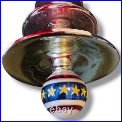 Christopher Radko TRIM TWIST TREE STAR Glass Ornament Rare 2005